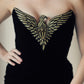 Bob Mackie Eagle Eyes Velvet Dress