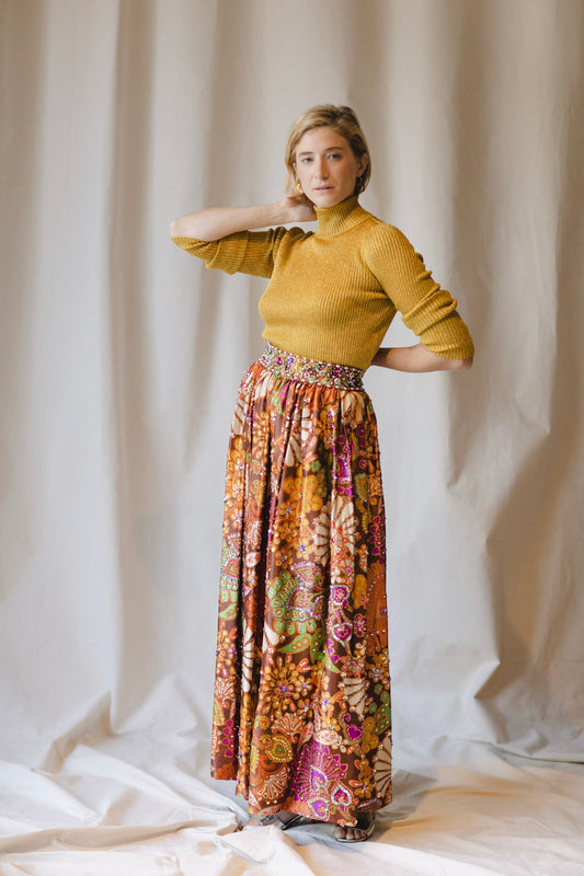 Valentina Beaded Maxi Skirt