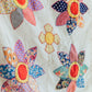 1950s Appliqué Sunflower Quilt Topper