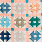 1950s Pink Churn Dash Quilt