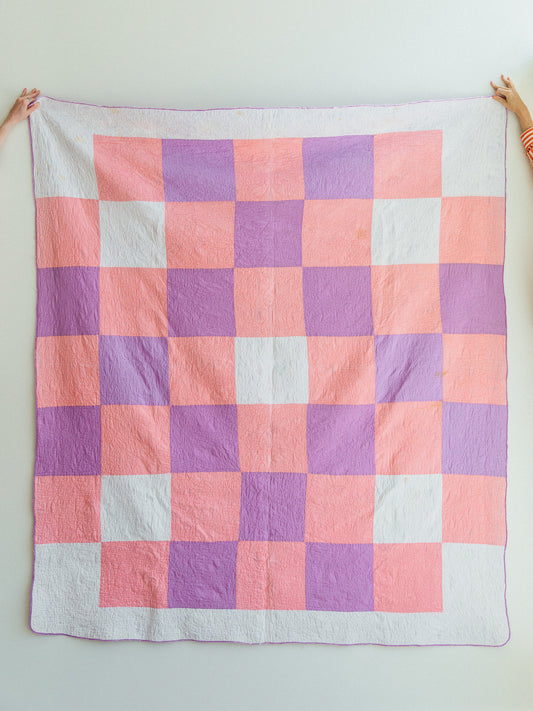 Lilac Wedding Ring Quilt