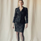 Travilla Black Lace Skirt Suit