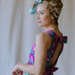 Wild Orchid Floral Silk Gown
