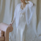 Ivory Silk and Swiss Lace Peignoir Set