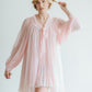 Christian Dior Pink Lace Peignoir Set