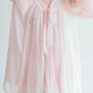 Christian Dior Pink Lace Peignoir Set