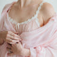 Christian Dior Pink Lace Peignoir Set