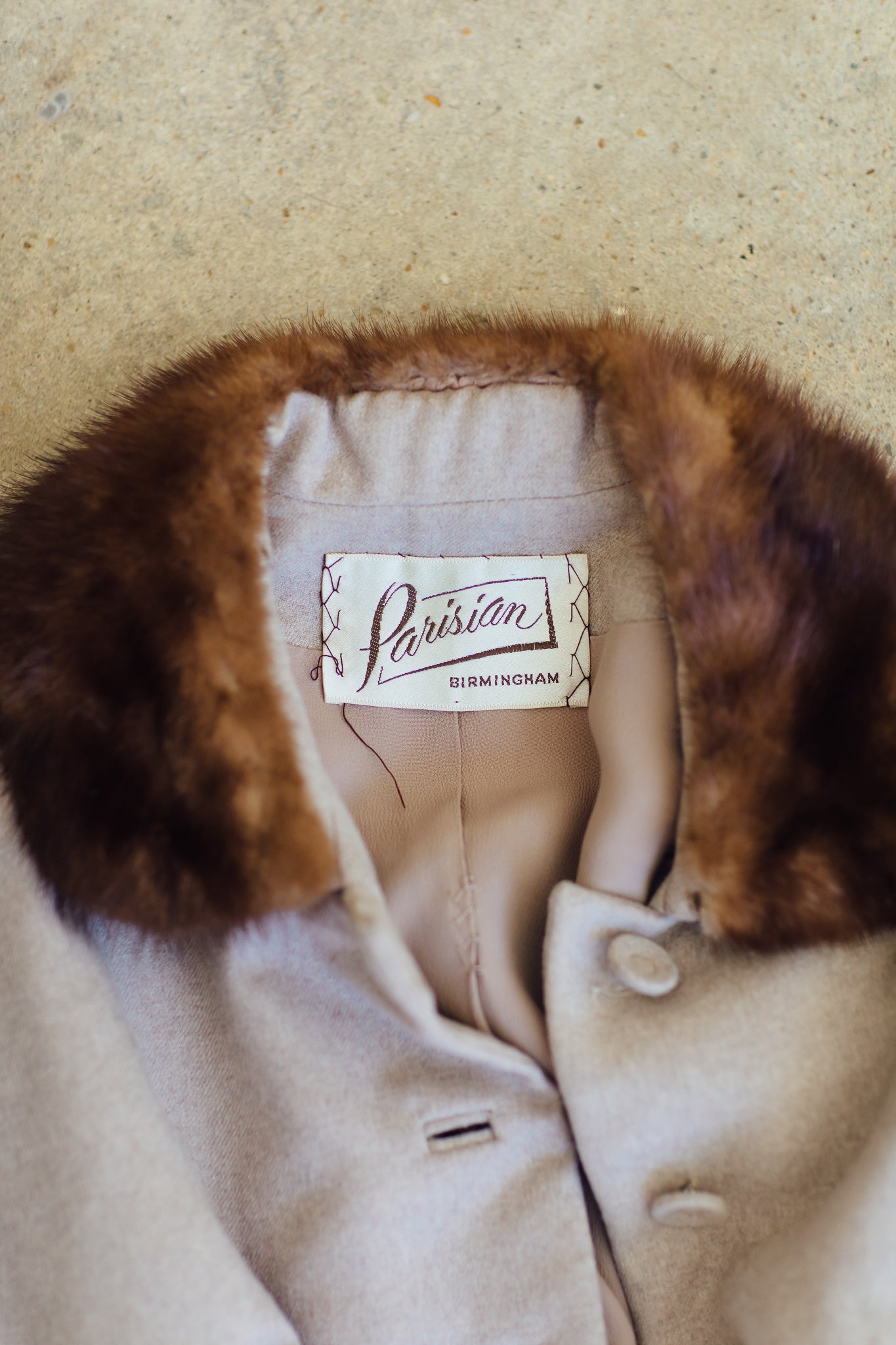 Parisian Wool Jacket with Mink Collar