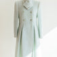Seafoam Mohair Double-Breasted Coat