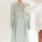 Seafoam Mohair Double-Breasted Coat