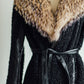 Schumacher Black Jacket with Fur Collar