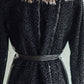 Schumacher Black Jacket with Fur Collar