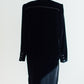Valentino Black Velvet Shift Dress with Bow