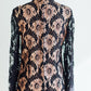Mitzy Black Lace Drop-Waist Party Dress