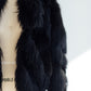 Revillon Black Mongolian Lamb Shearling Bomber