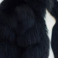 Revillon Black Mongolian Lamb Shearling Bomber